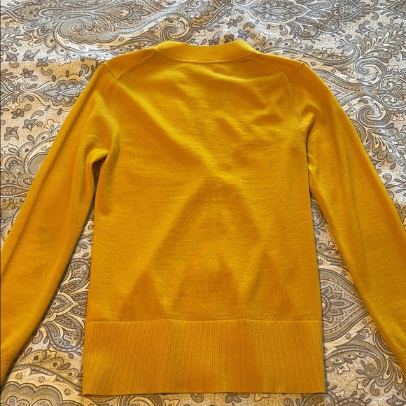 Tory Burch Golden Cardigan with Logo Buttons - Picture 5 of 7
